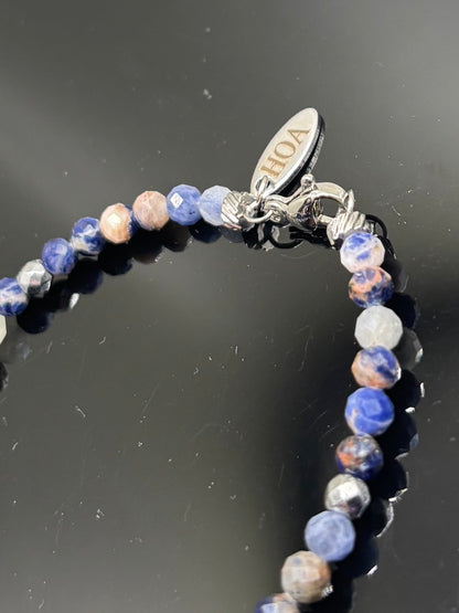 HOA Содалит: Гласът на Истината - дамска гривна с фасетиран Содалит