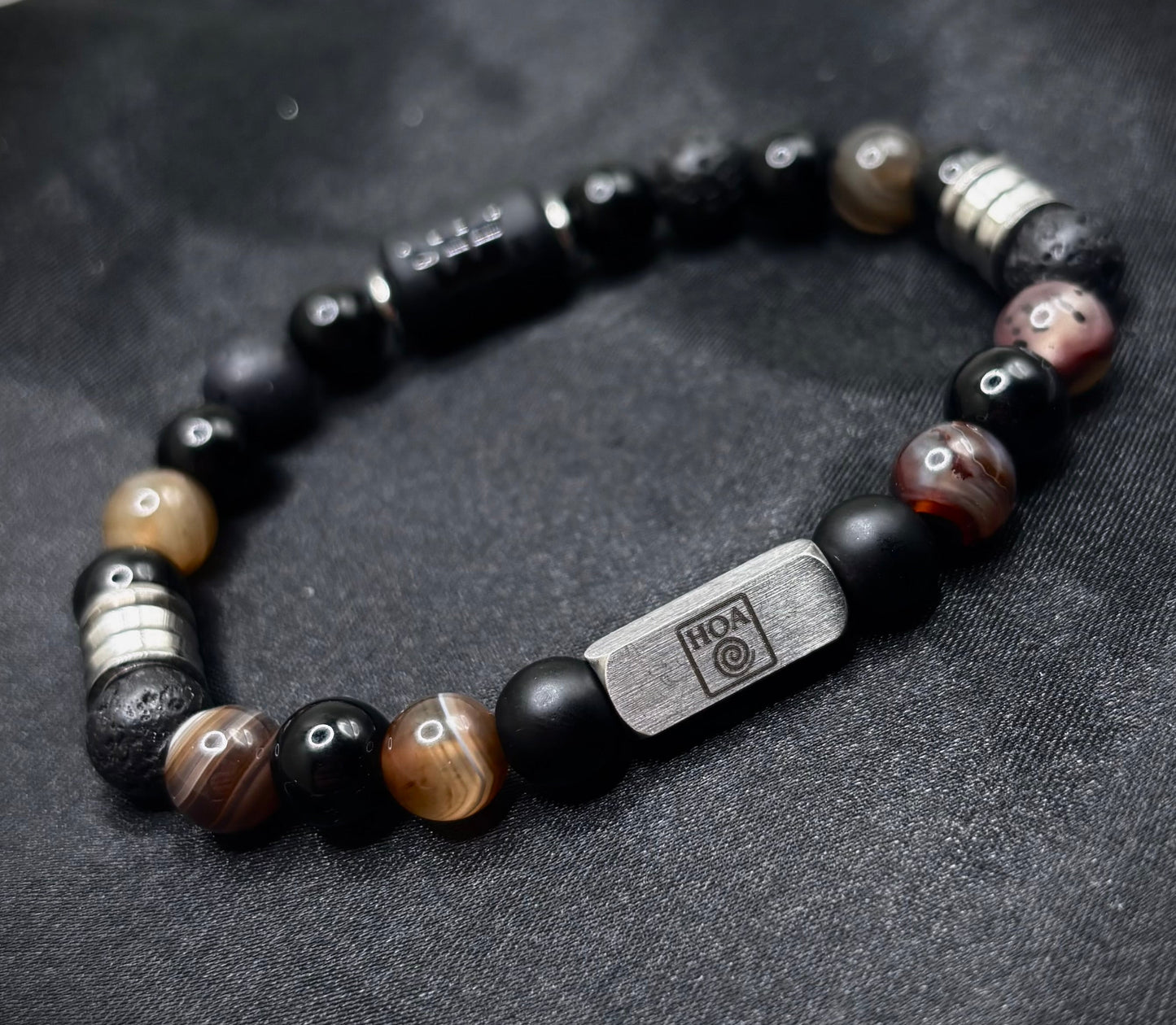 “Gemini Axis” - мъжка гривна зодия Близнаци