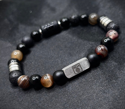 “Gemini Axis” - мъжка гривна зодия Близнаци