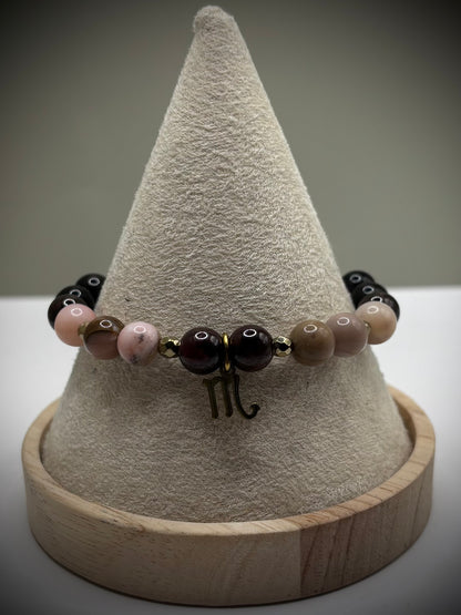 “Scorpio Velvet” - дамска гривна зодия Скорпион