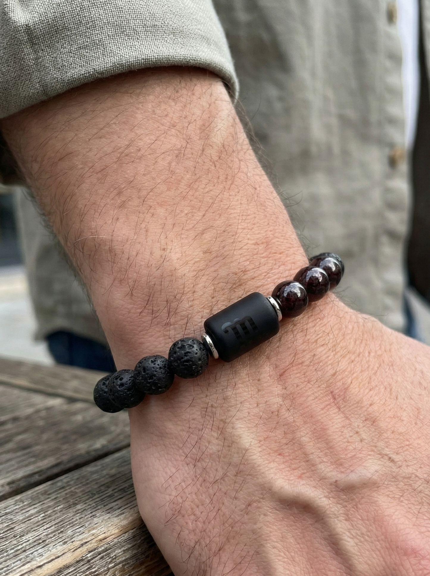 “Scorpio Veil” - мъжка гривна зодия Скорпион