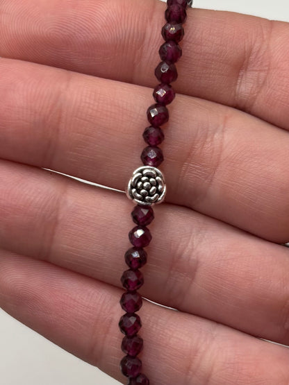 HOA Гранат: Сърцето на Дракона - дамско колие с фасетиран Гранат