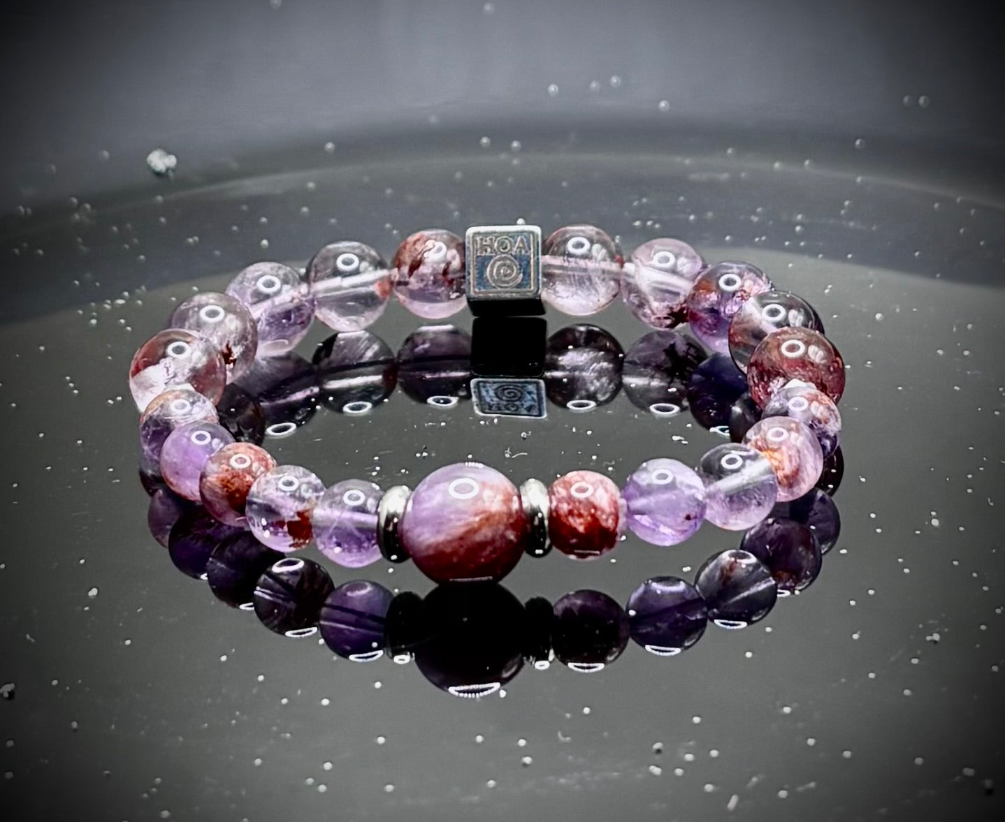 Гривна HOA „Мелодит“ от естествени камъни, ръчно изработена. Висок клас мелодит в мистичен и отличителен стил.