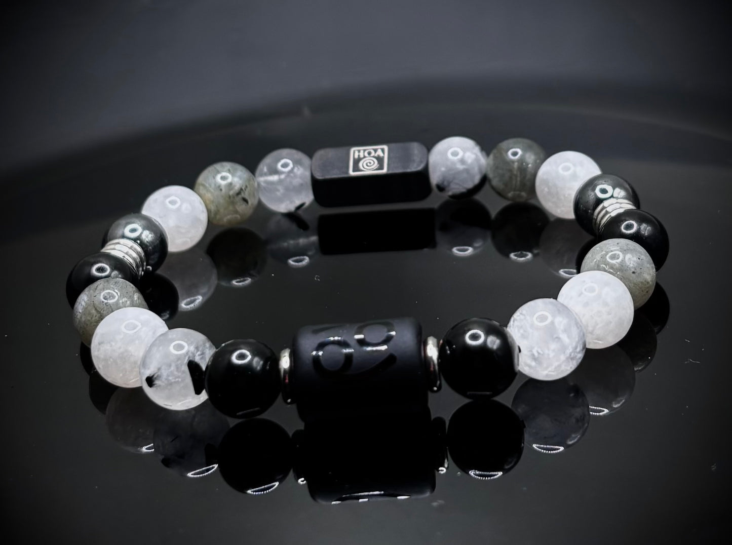 “Cancer Tides” - мъжка гривна зодия Рак