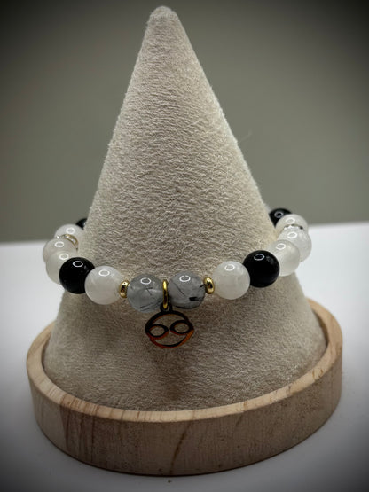 “Cancer Nocturna” - дамска гривна зодия Рак