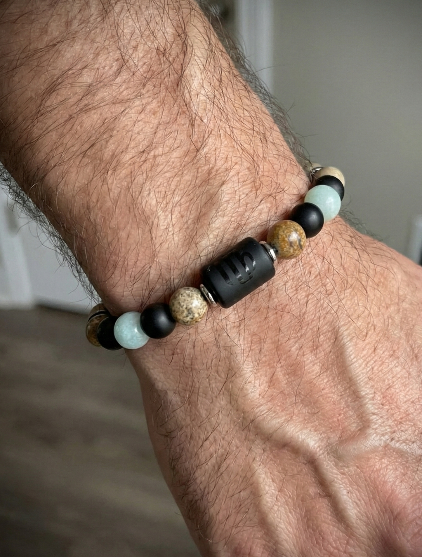 “Virgo Silent” - мъжка гривна зодия Дева