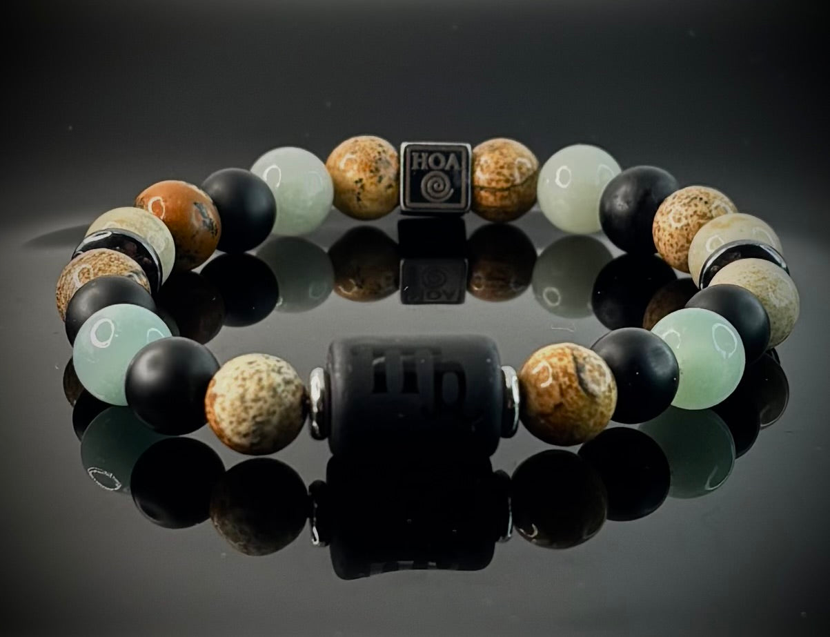 “Virgo Silent” - мъжка гривна зодия Дева