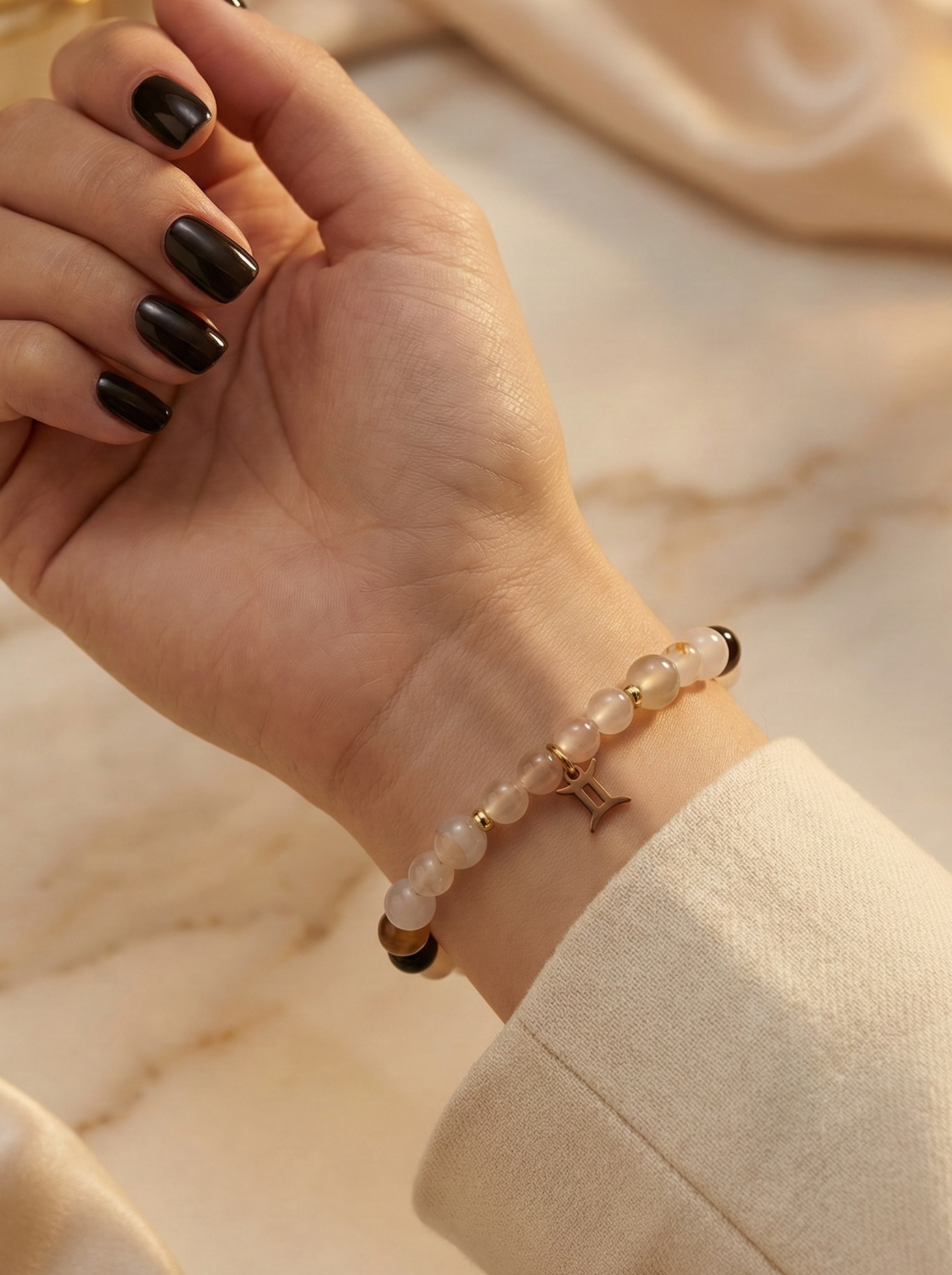 “Gemini Velora” - дамска гривна зодия Близнаци