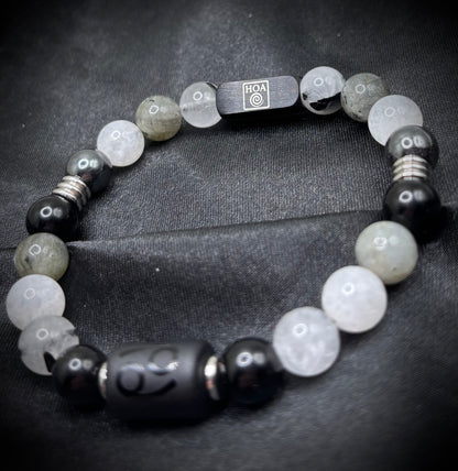 “Cancer Tides” - мъжка гривна зодия Рак