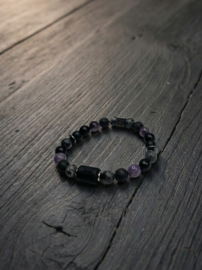 “Aquarius Noctis” - мъжка гривна зодия Водолей