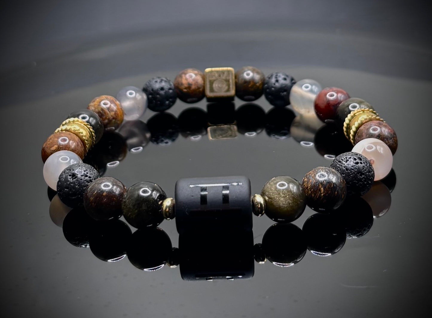 “Gemini Paradox” - мъжка гривна зодия Близнаци