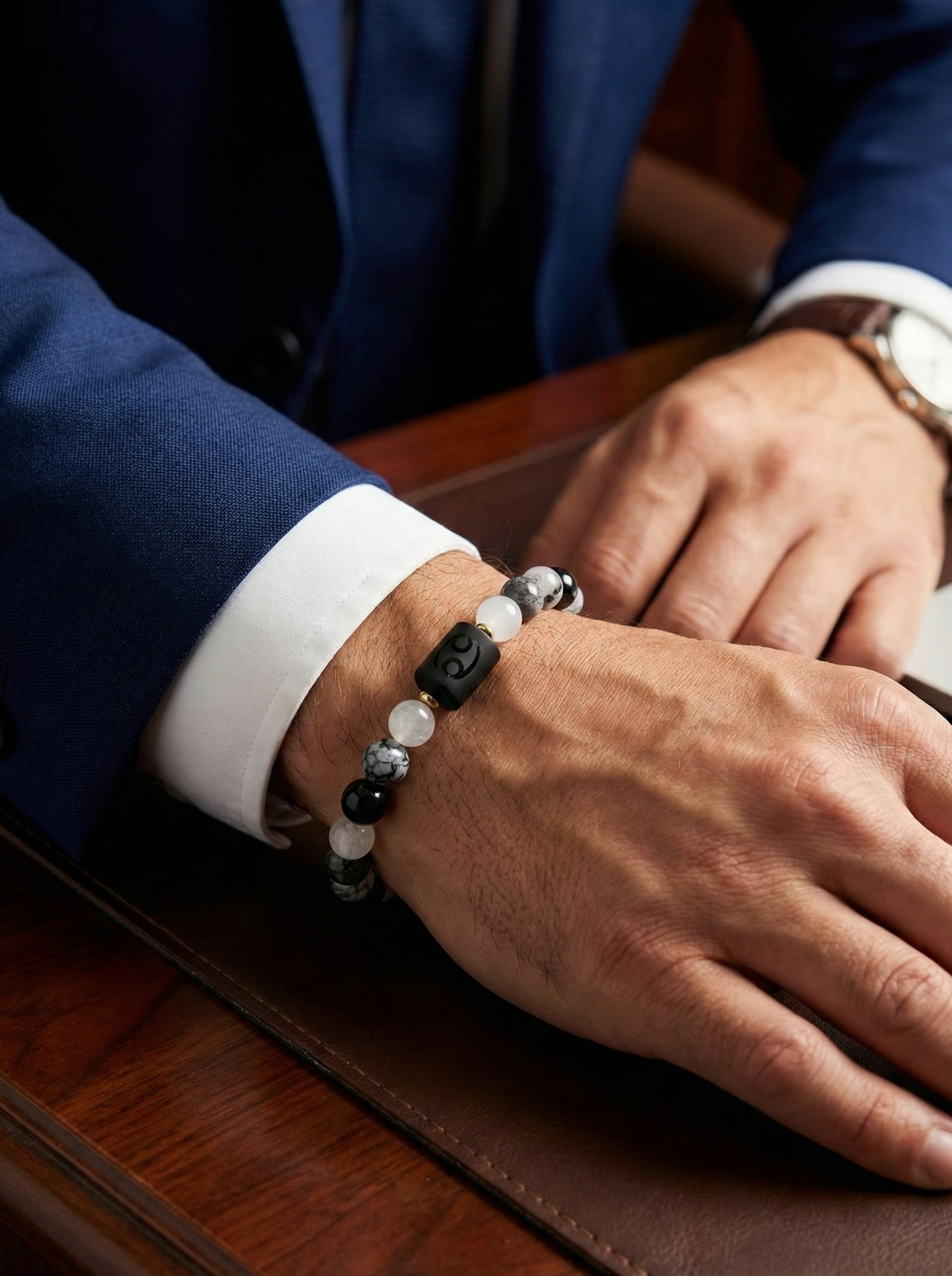 “Cancer Nightwarden” - мъжка гривна зодия Рак