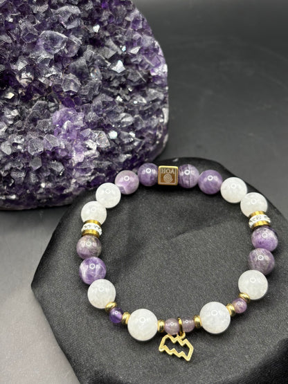 “Aquarius Noema” - дамска гривна зодия Водолей