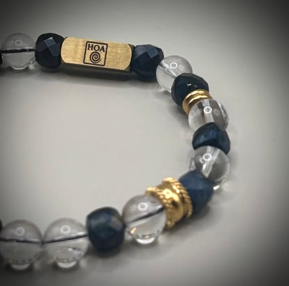 НОА Соколово Око и Лемурийски Кристал: Кодът на Пазителя | мъжка гривна