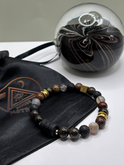 “Gemini Paradox” - мъжка гривна зодия Близнаци